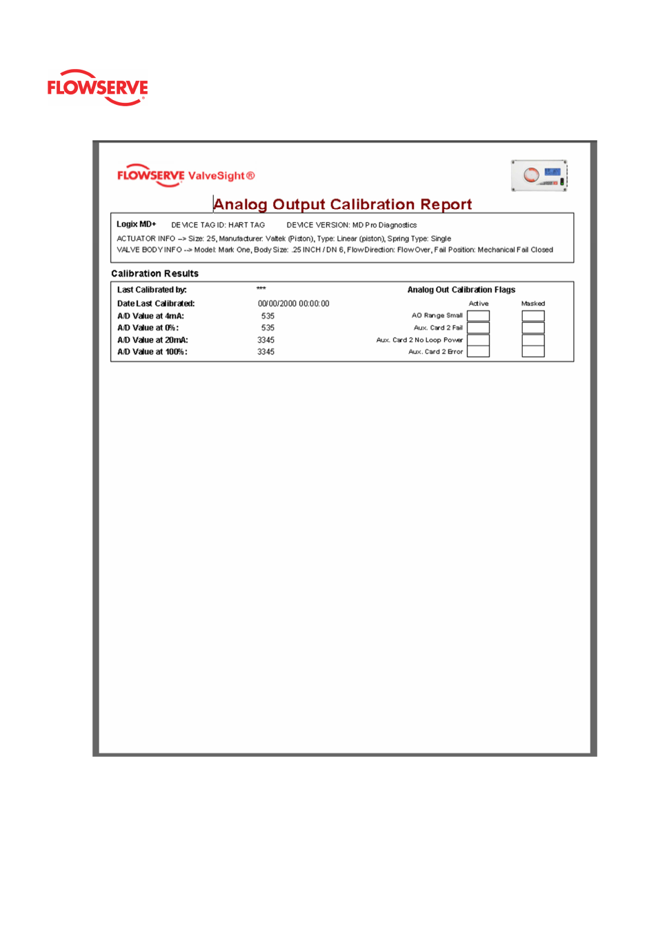 Flowserve Logix MD+ ValveSight User Manual | Page 275 / 280