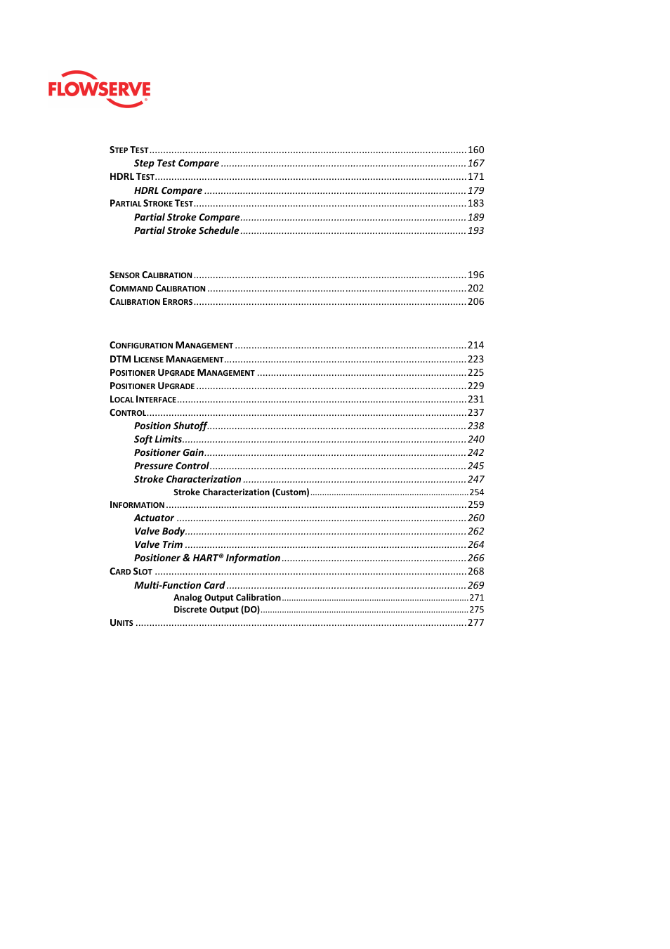 Calibration, Configuration | Flowserve Logix MD+ ValveSight User Manual | Page 3 / 280