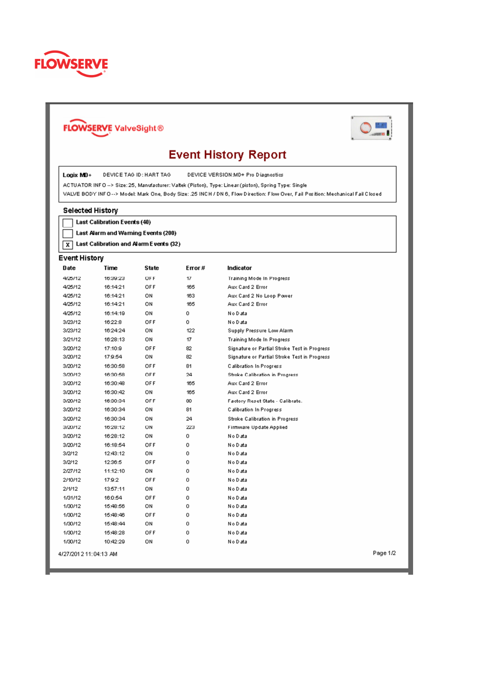 Flowserve Logix MD+ ValveSight User Manual | Page 58 / 280