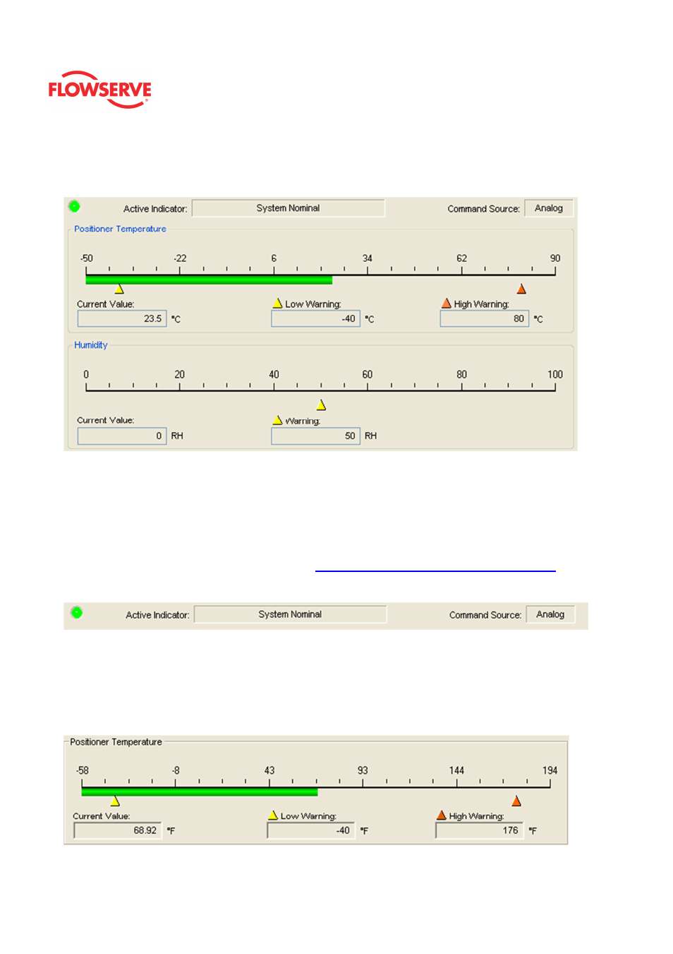 Temperature & humidity | Flowserve Logix MD+ ValveSight User Manual | Page 83 / 280