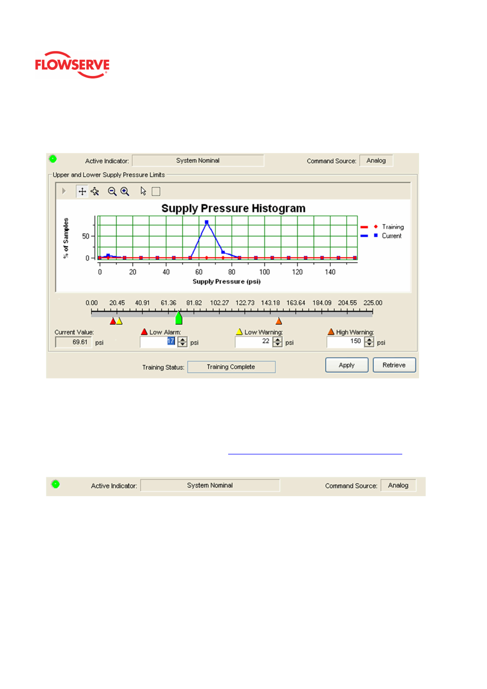 Supply pressure | Flowserve Logix MD+ ValveSight User Manual | Page 98 / 280