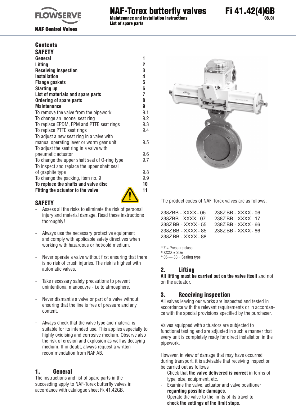 Flowserve Torex butterfly valves User Manual | 8 pages