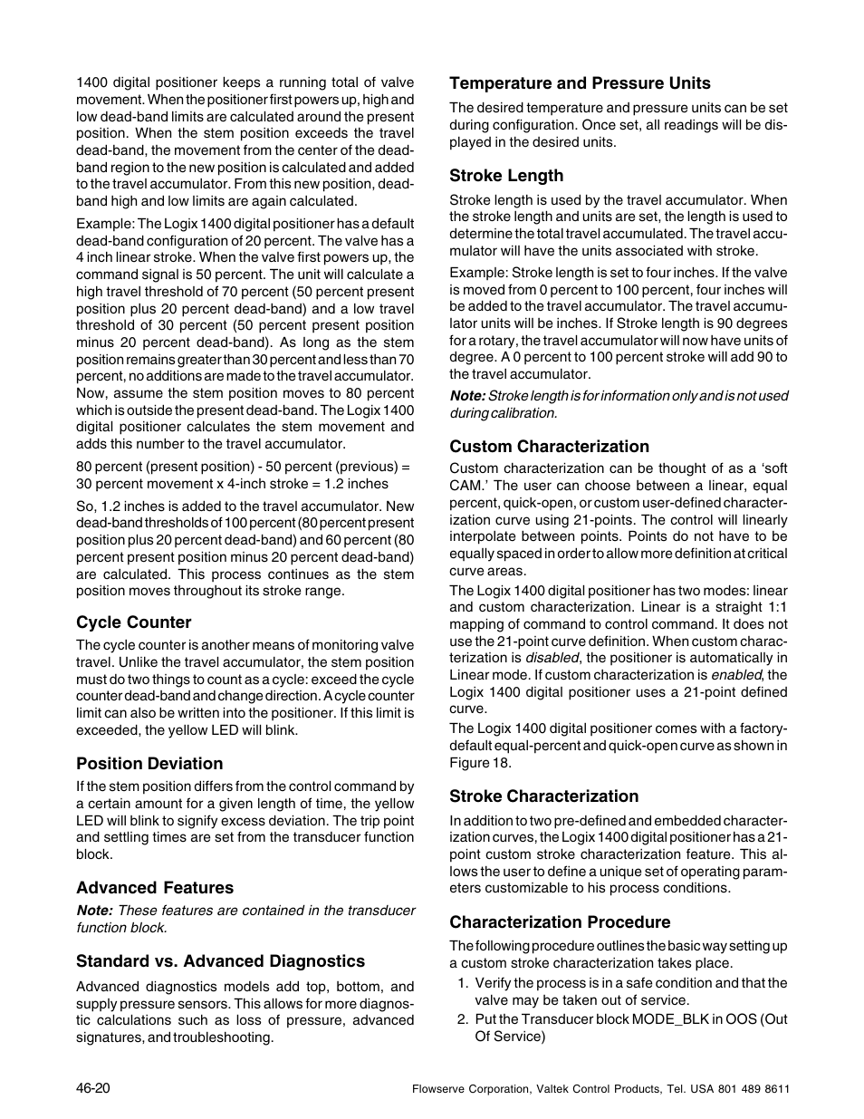 Flowserve 1400 Valtek Logix User Manual | Page 20 / 32