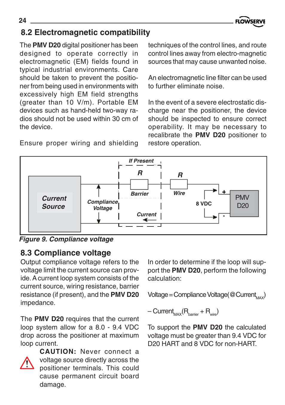 Flowserve PMV D20 User Manual | Page 24 / 34