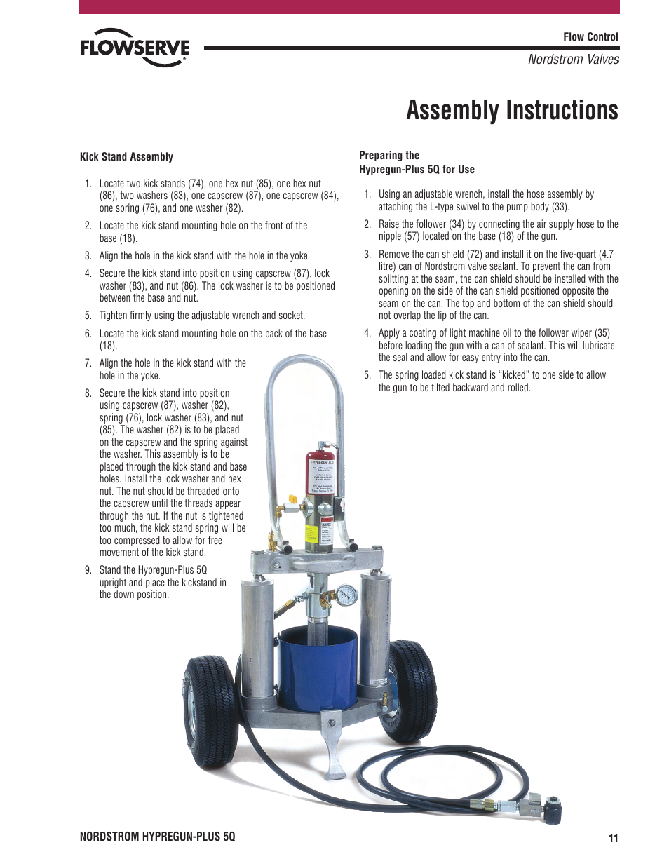 Assembly instructions | Flowserve PLUS 5Q User Manual | Page 11 / 16