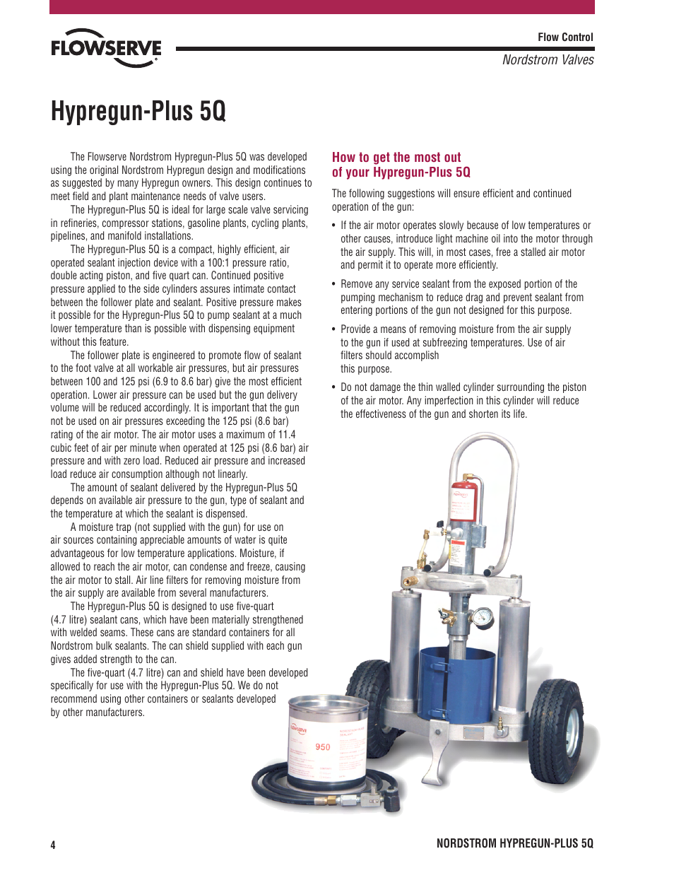 Hypregun-plus 5q | Flowserve PLUS 5Q User Manual | Page 4 / 16