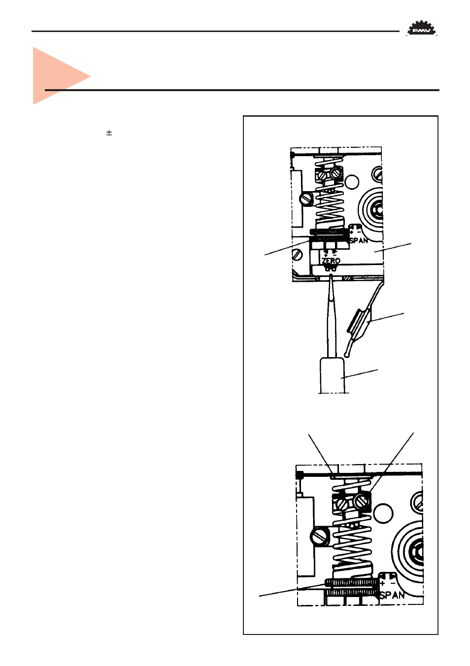 Calibration, Calibration procedure | Flowserve PMV P4 User Manual | Page 13 / 42