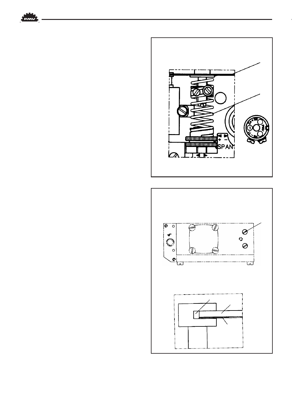 Feedback spring, Balance arm | Flowserve PMV P4 User Manual | Page 20 / 42