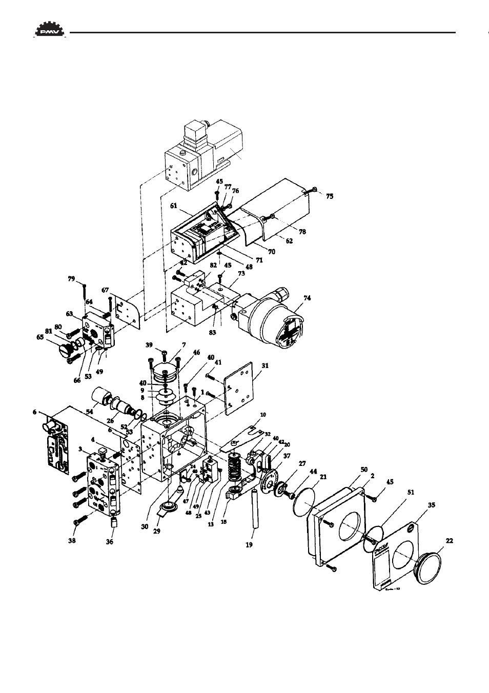 Spare parts, p5/ep5 | Flowserve PMV P4 User Manual | Page 30 / 42