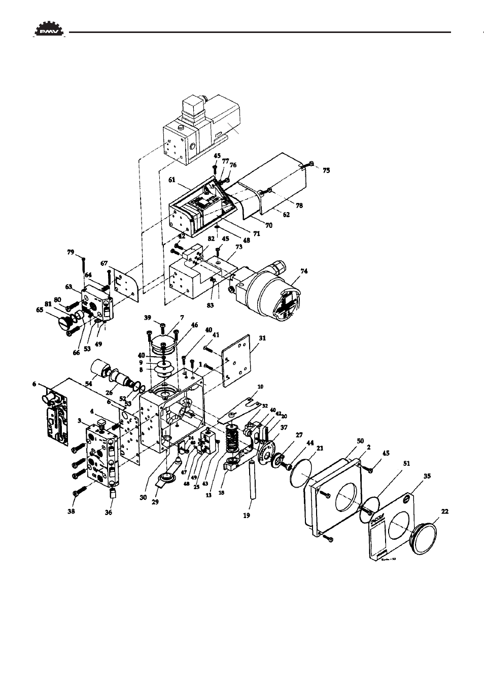 Spare parts, p5/ep5 | Flowserve PMV P4 User Manual | Page 32 / 42