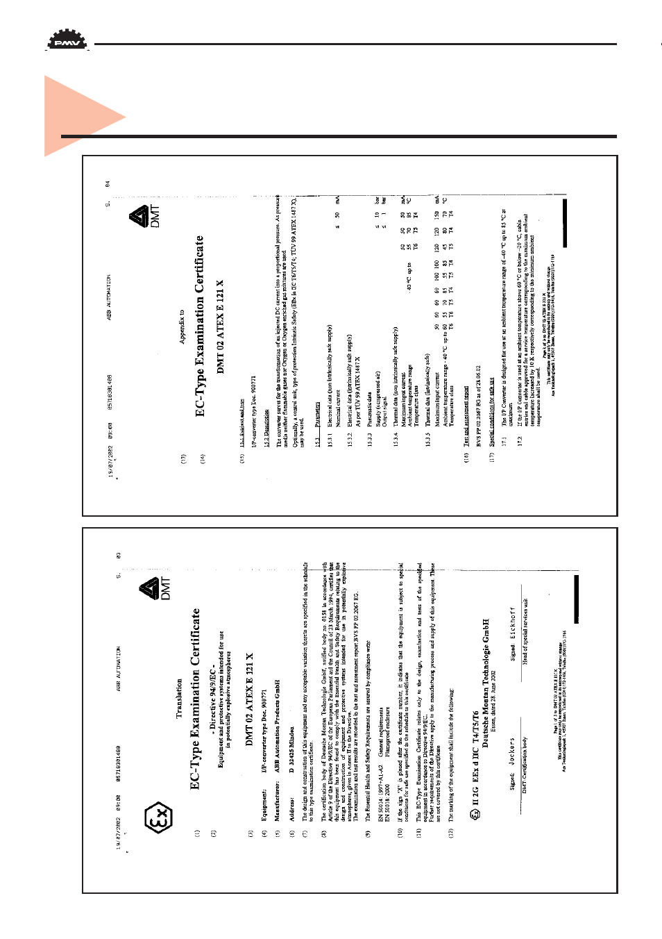 Certificates | Flowserve PMV P4 User Manual | Page 34 / 42