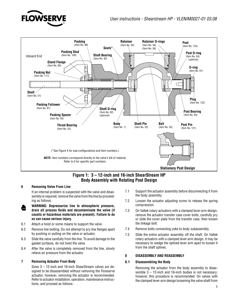 Flowserve Valtek ShearStream HP Control Valves User Manual | Page 5 / 12