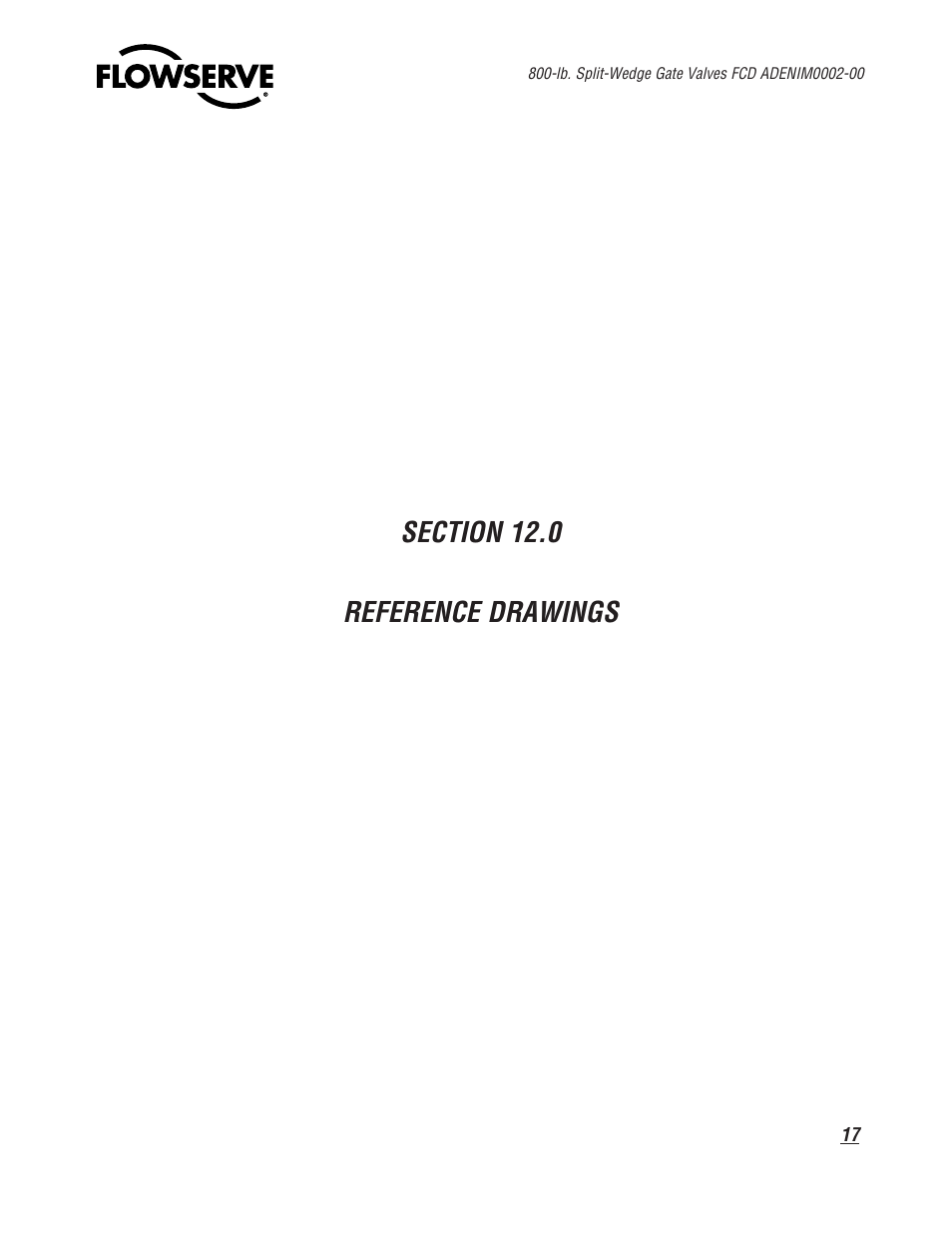 Flowserve 800 Split-Wedge Gate Valve User Manual | Page 17 / 20