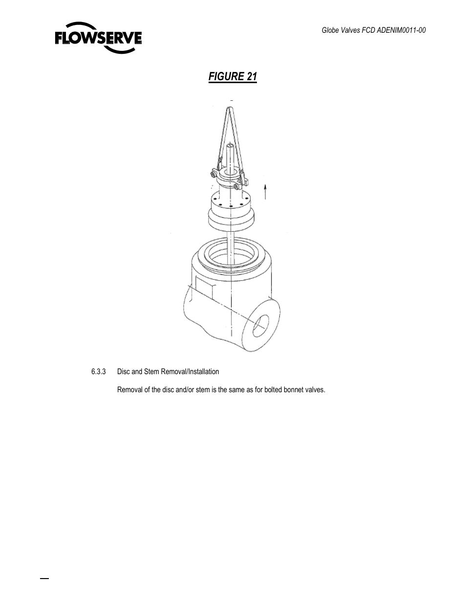 Figure 21 | Flowserve Cast Globe Valves User Manual | Page 29 / 33