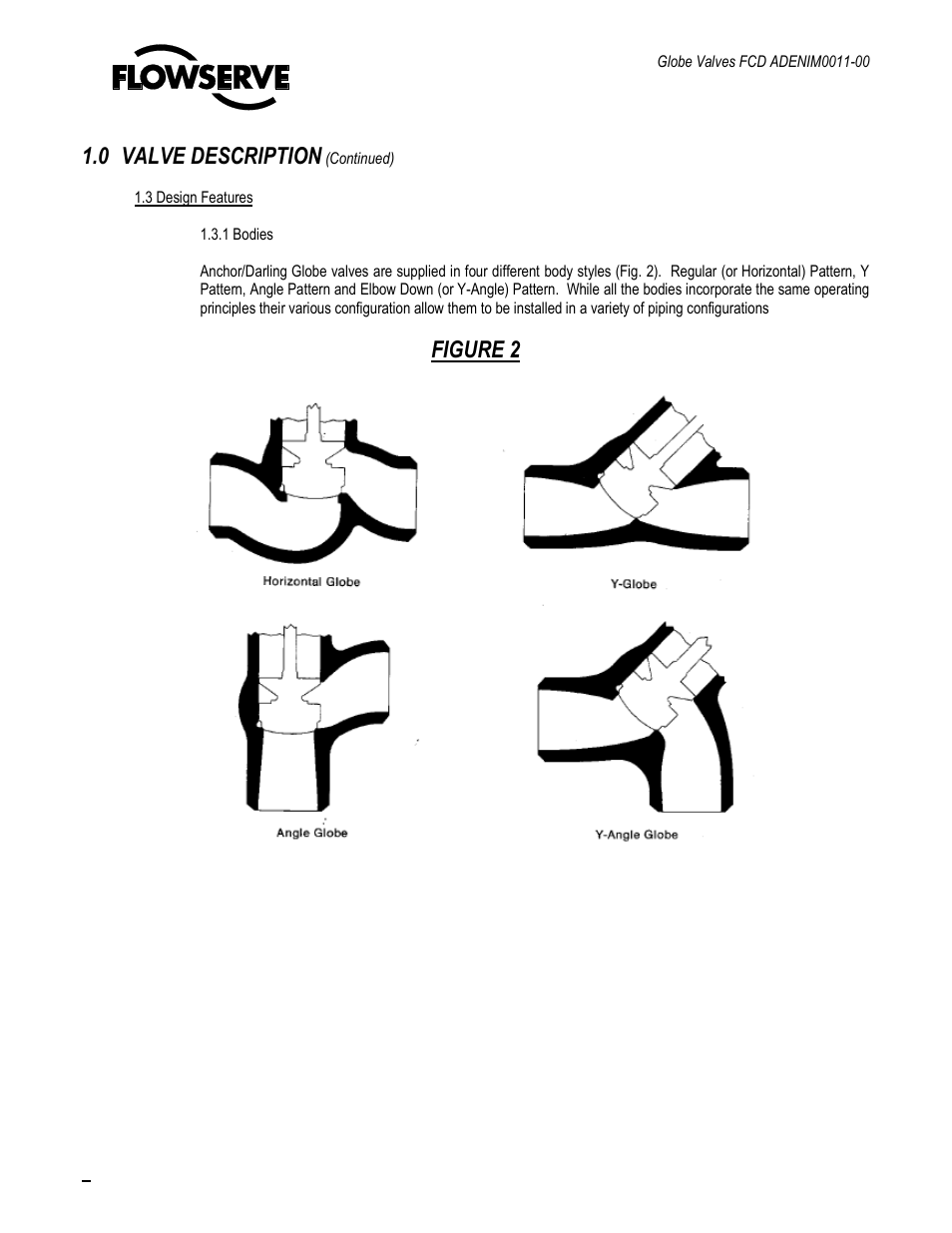 0 valve description, Figure 2 | Flowserve Cast Globe Valves User Manual | Page 7 / 33