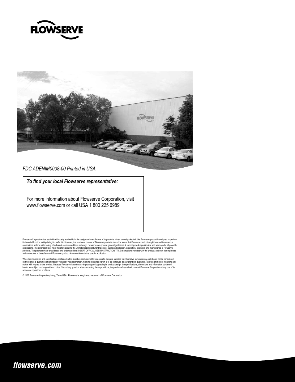 Flowserve 800 Globe Valve User Manual | Page 16 / 16