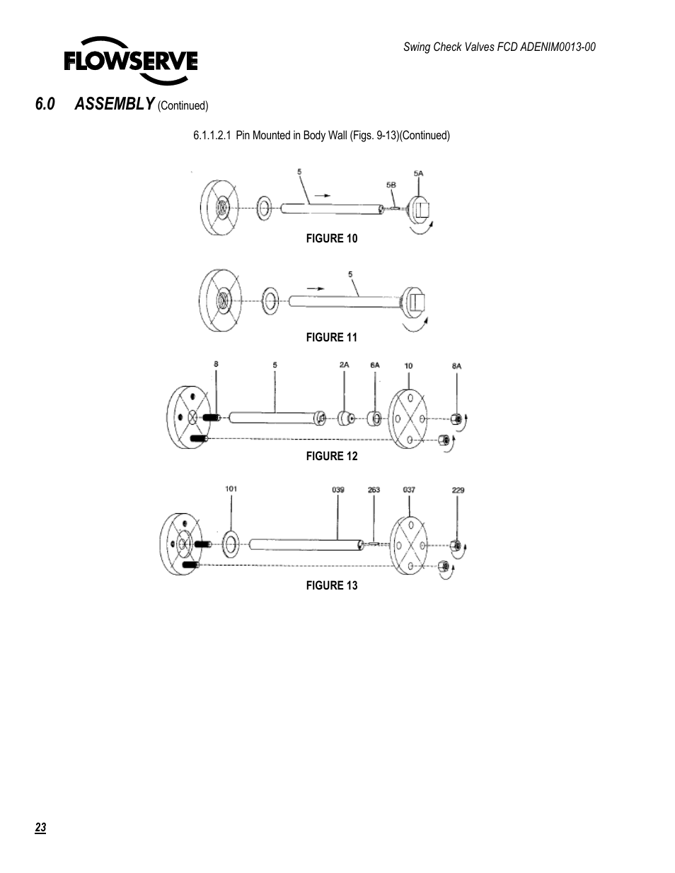 0 assembly | Flowserve Swing Check Valves 2.5-24 User Manual | Page 24 / 30