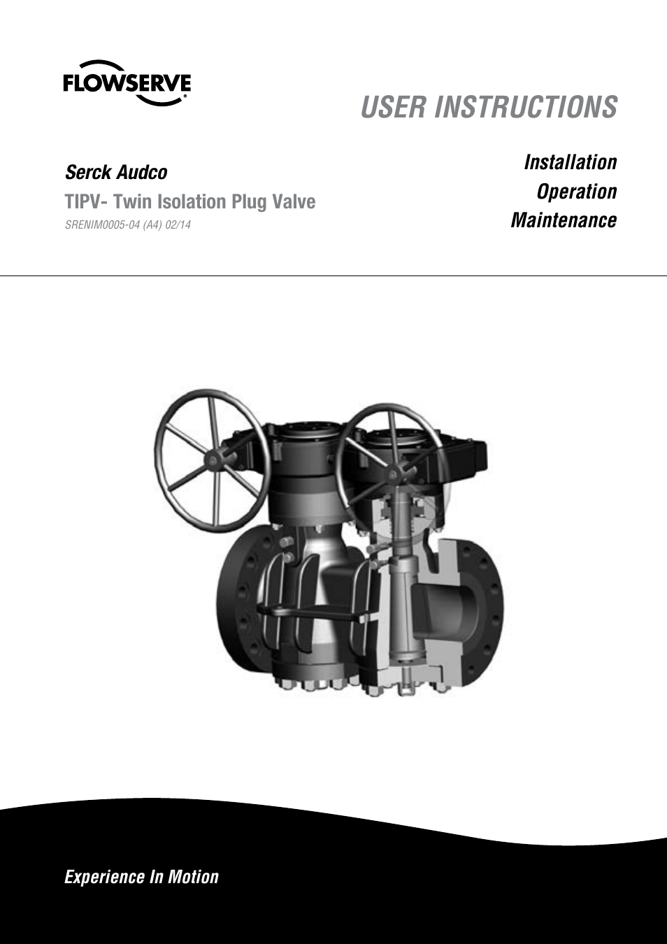 Flowserve Serck Audco Twin Isolation Plug Valve User Manual | 20 pages