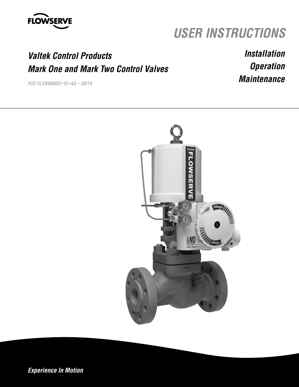 Flowserve Valtek Mark One and Mark Two Control Valves User Manual | 16 pages