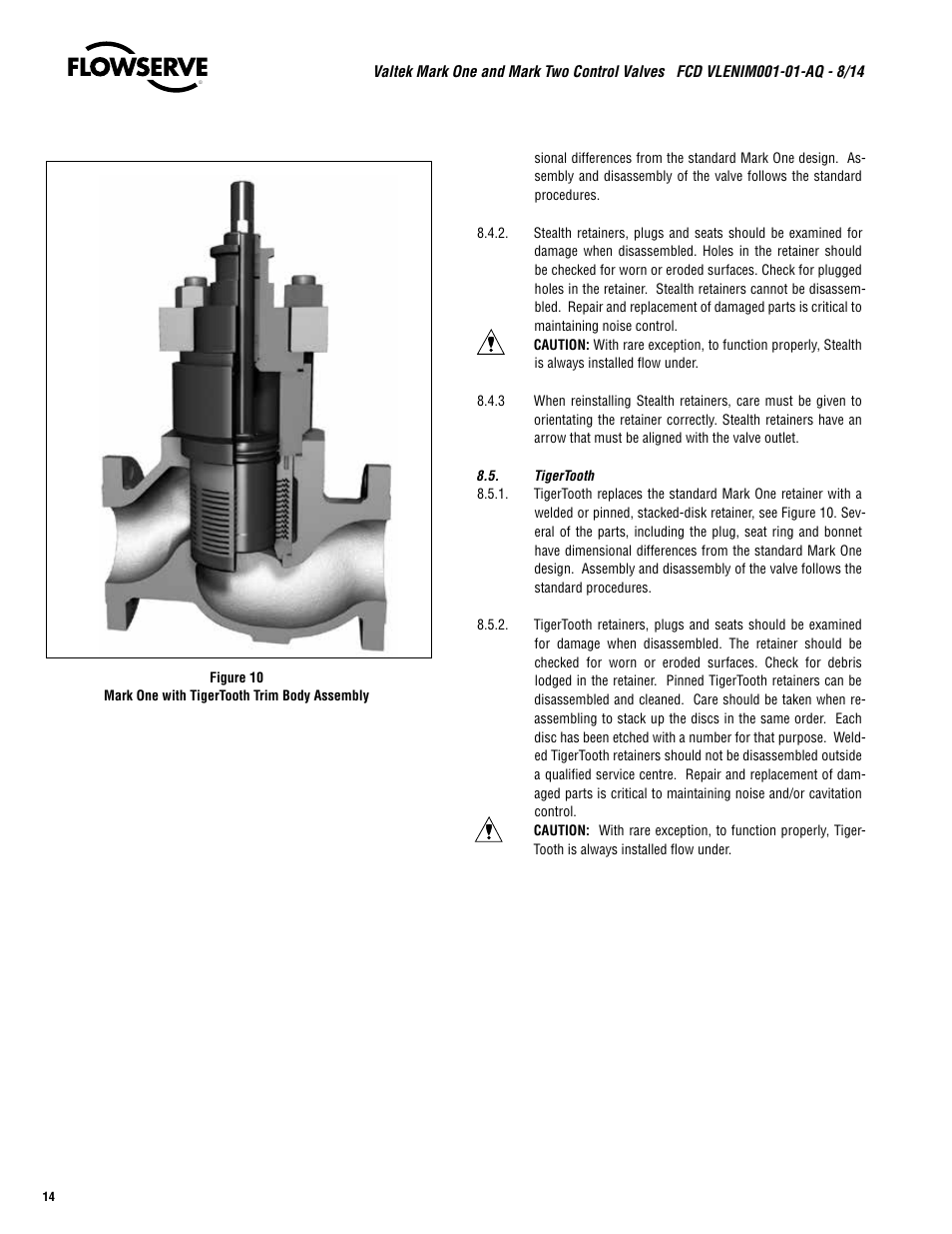 Flowserve Valtek Mark One and Mark Two Control Valves User Manual | Page 14 / 16