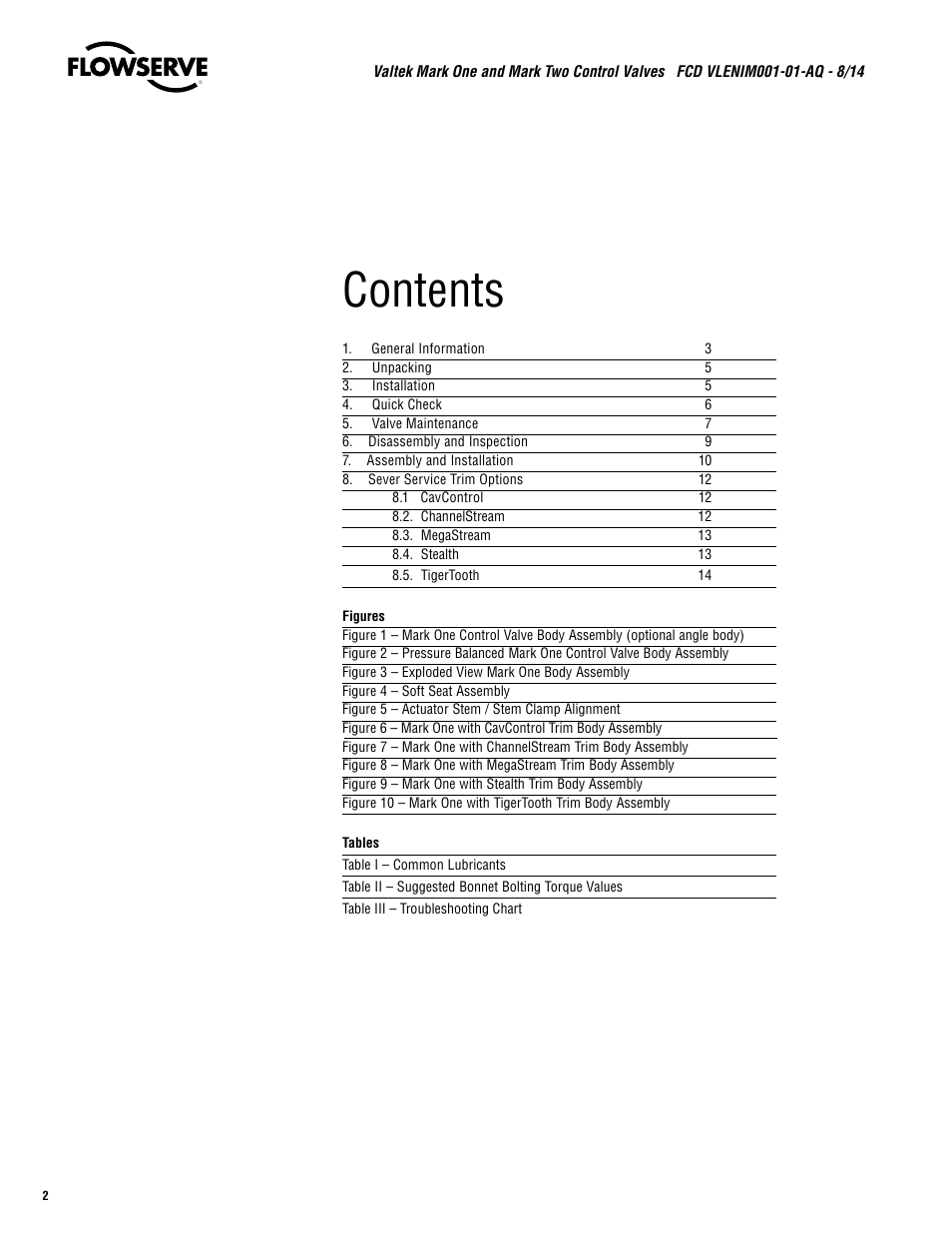 Flowserve Valtek Mark One and Mark Two Control Valves User Manual | Page 2 / 16