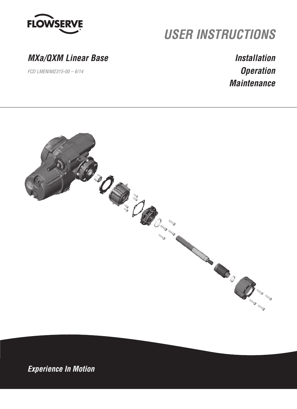 Flowserve Limitorque QXM Linear Base User Manual | 12 pages