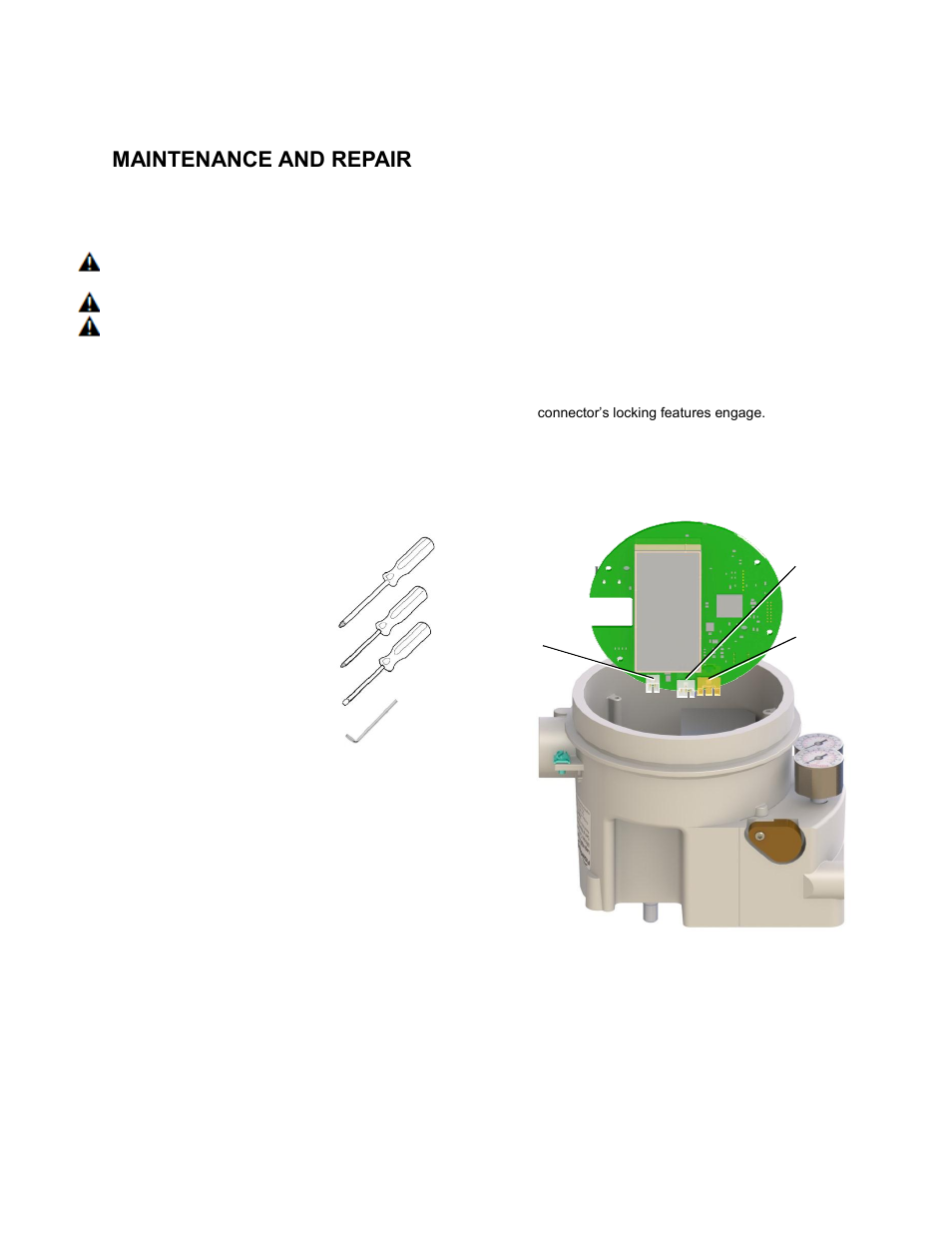 13 maintenance and repair, 1 scheduled maintainance, 2 required tools and equipment | 3 replacing a main board, Maintenance and repair, Cheduled, Aintainance, Equired, Ools and, Quipment | Flowserve 420 IOM User Manual | Page 30 / 44