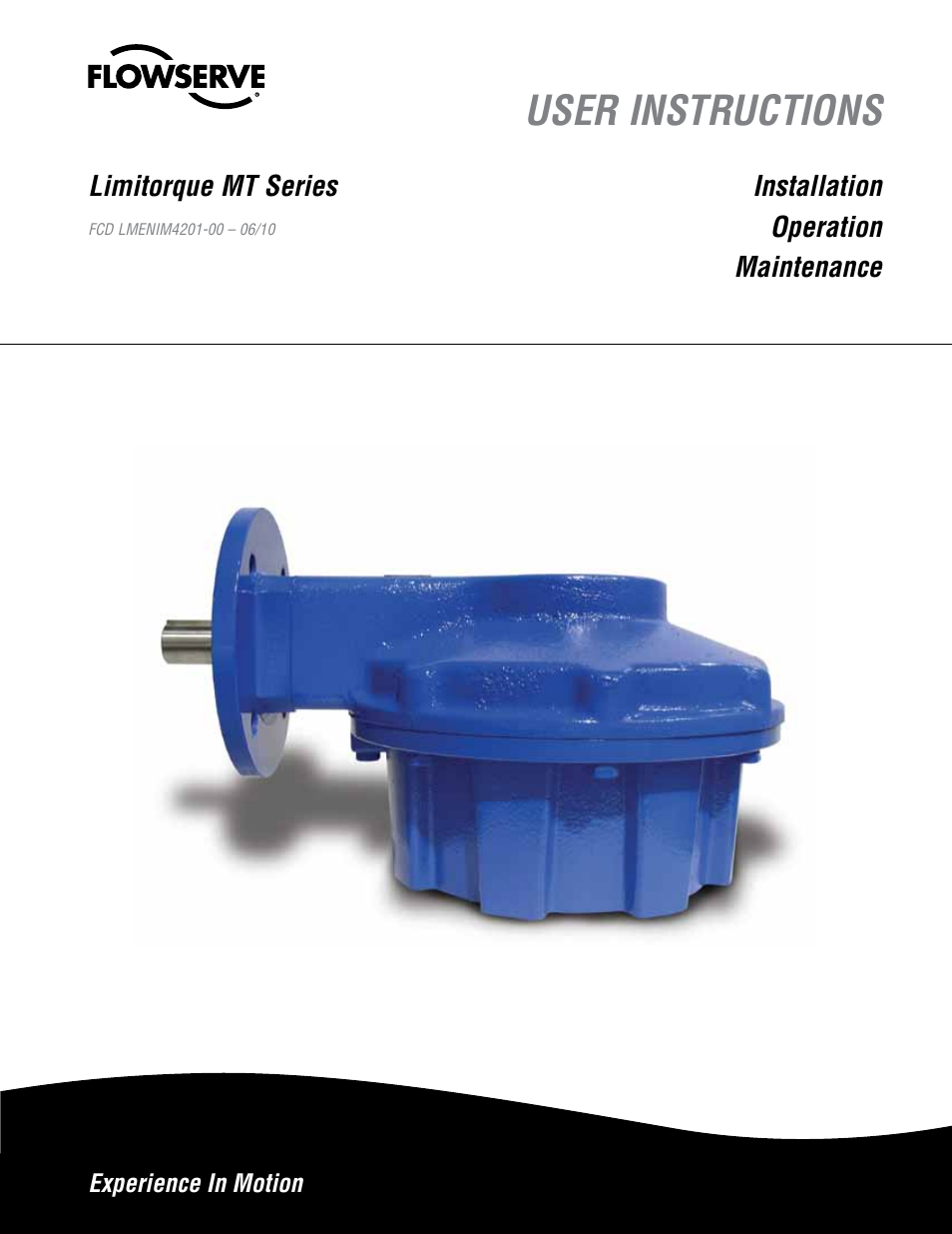 Flowserve MT Bevel Gearboxes IOM User Manual | 32 pages