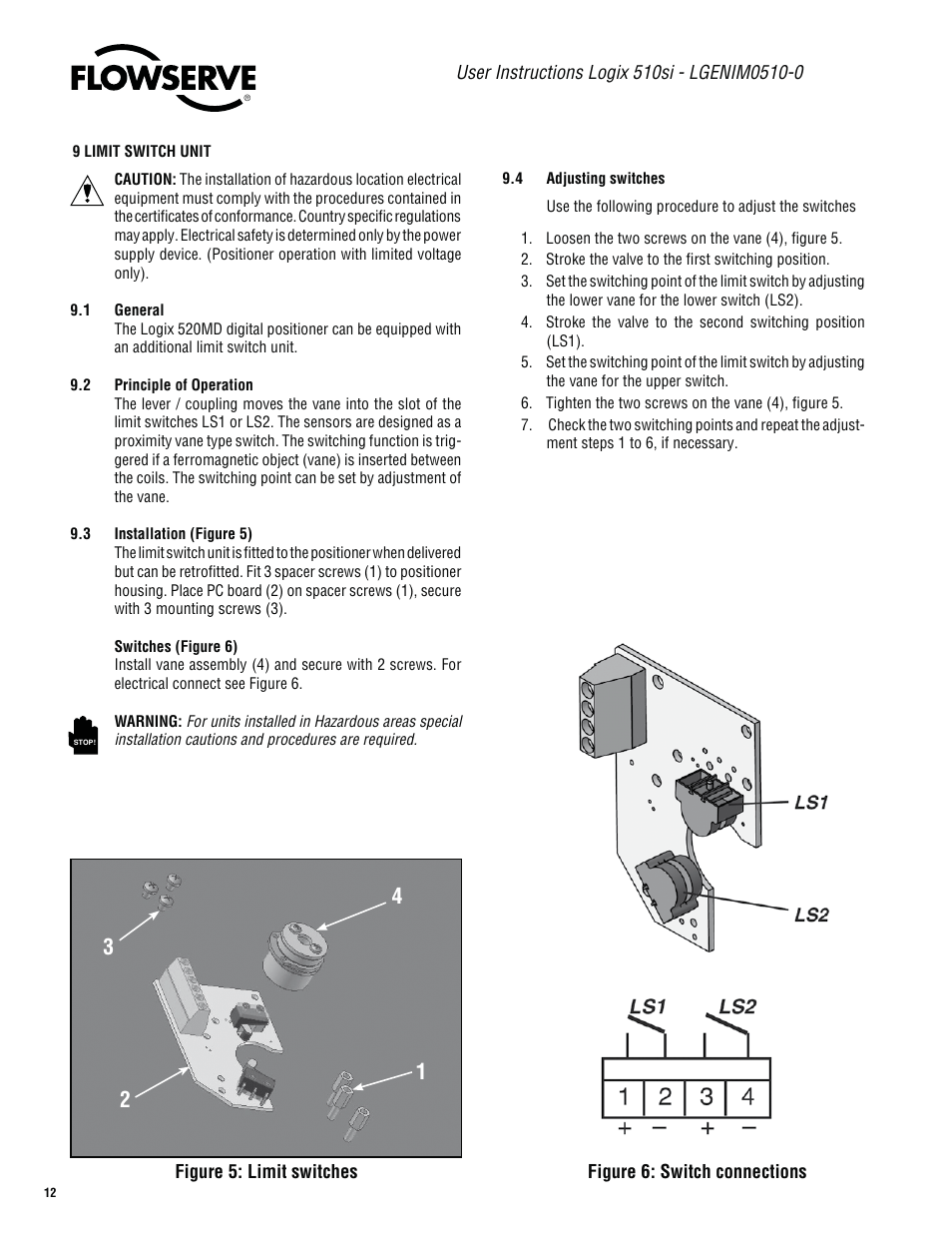 Flowserve 510si Series Digital Positioner User Manual | Page 12 / 20