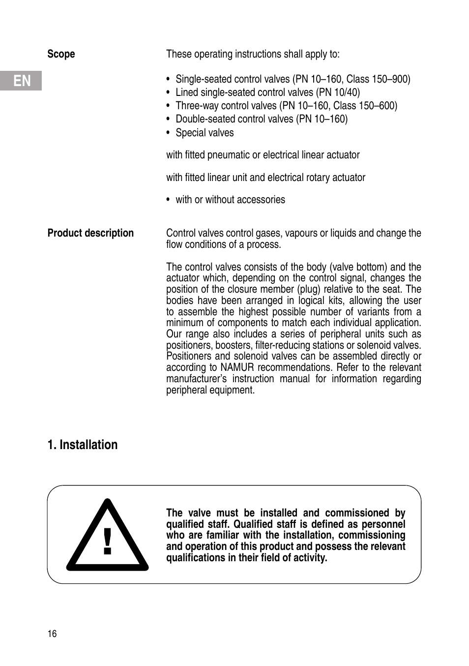 Installation | Flowserve IOM Control Valves User Manual | Page 16 / 248