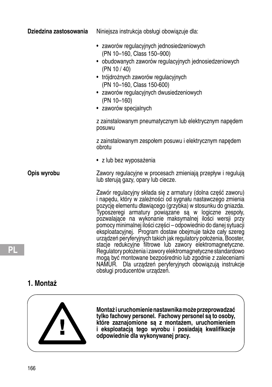 Montaż | Flowserve IOM Control Valves User Manual | Page 166 / 248