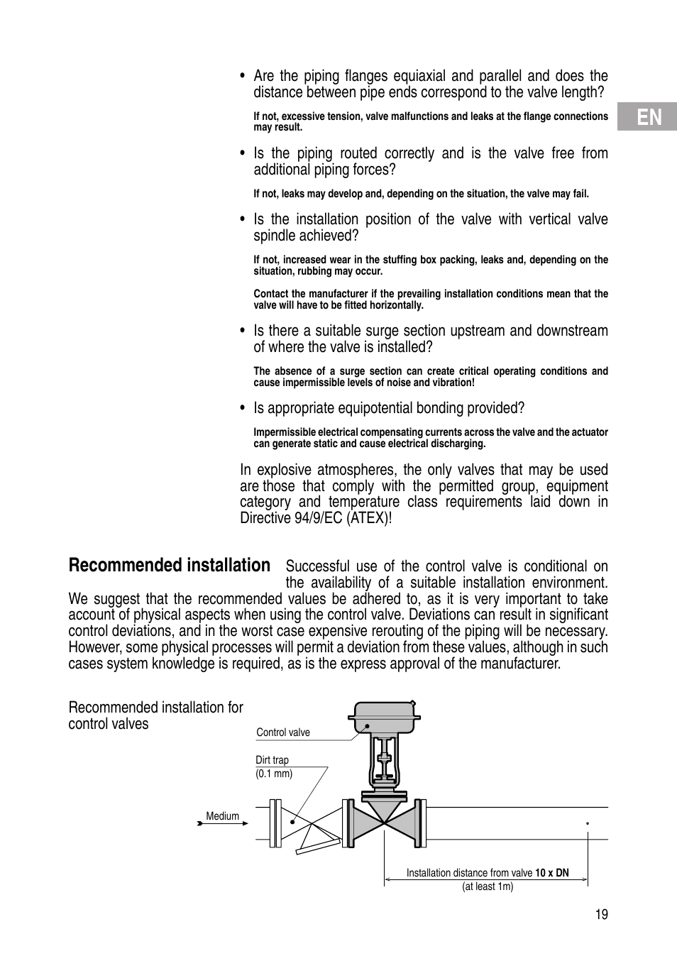 Recommended installation | Flowserve IOM Control Valves User Manual | Page 19 / 248