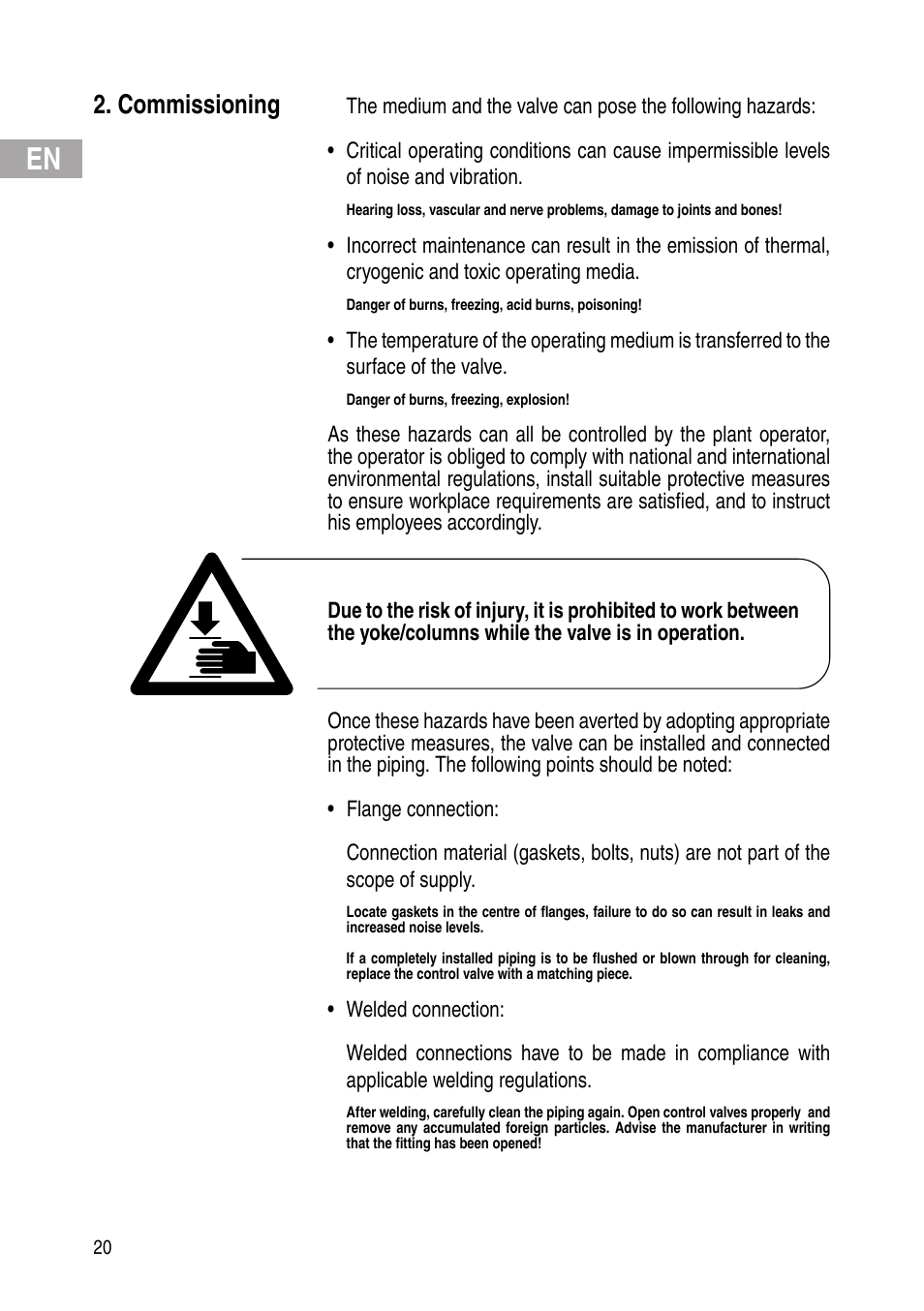 Commissioning | Flowserve IOM Control Valves User Manual | Page 20 / 248