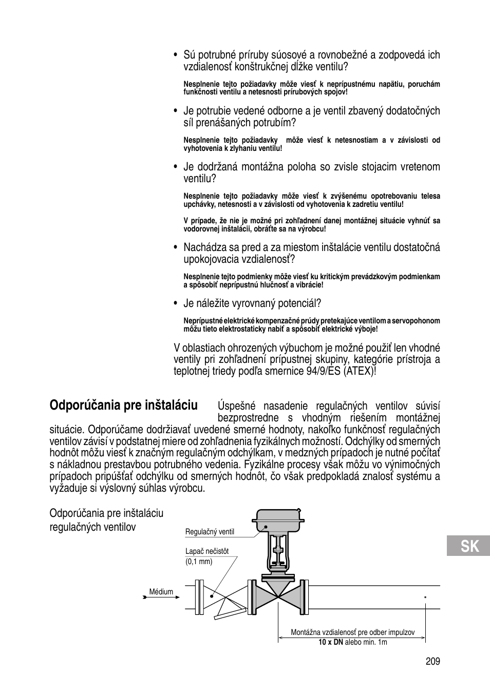 Odporúčania pre inštaláciu | Flowserve IOM Control Valves User Manual | Page 209 / 248