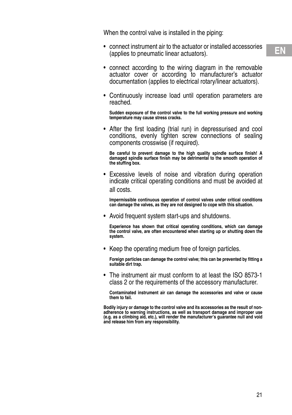 Flowserve IOM Control Valves User Manual | Page 21 / 248