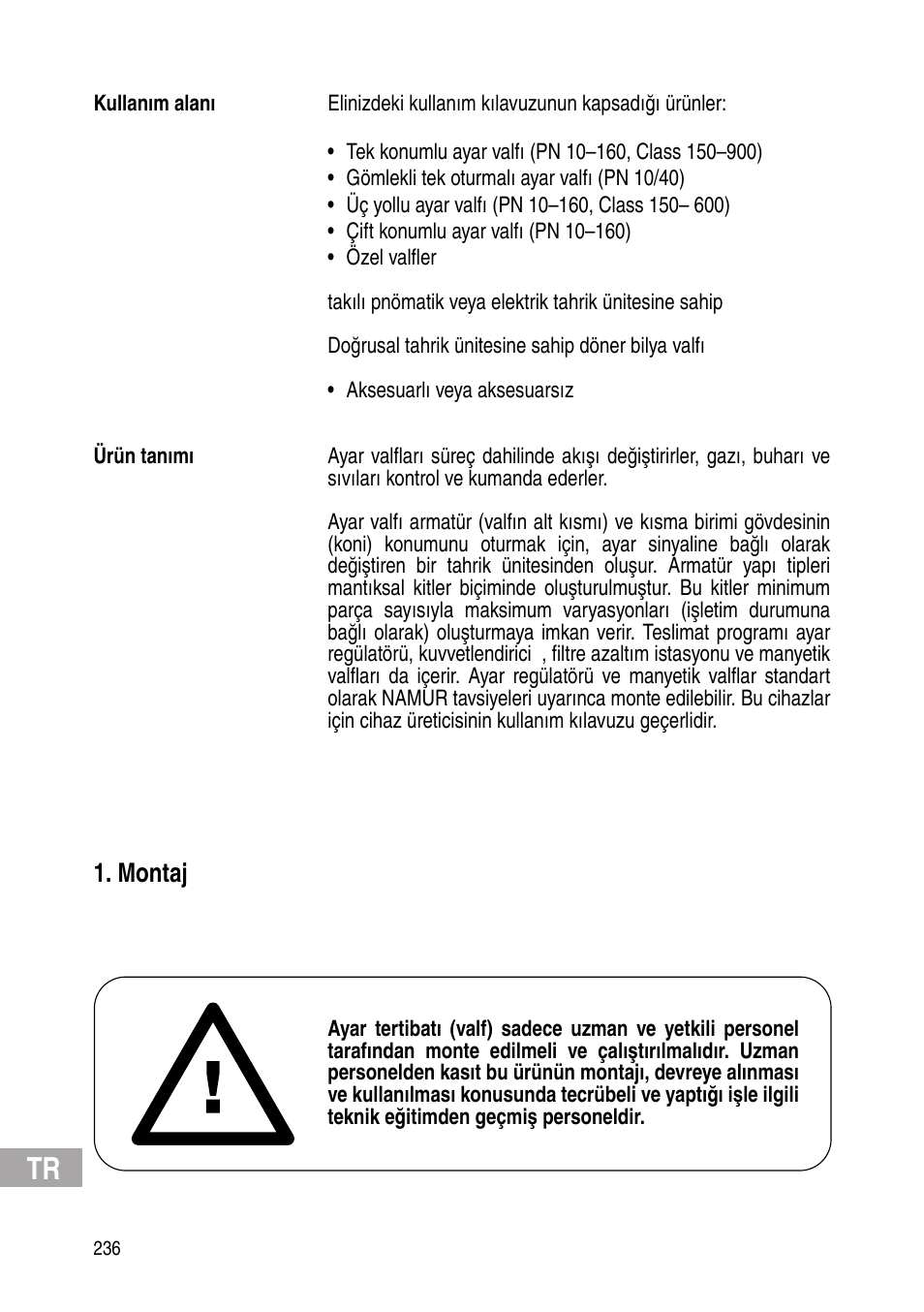 Montaj | Flowserve IOM Control Valves User Manual | Page 236 / 248