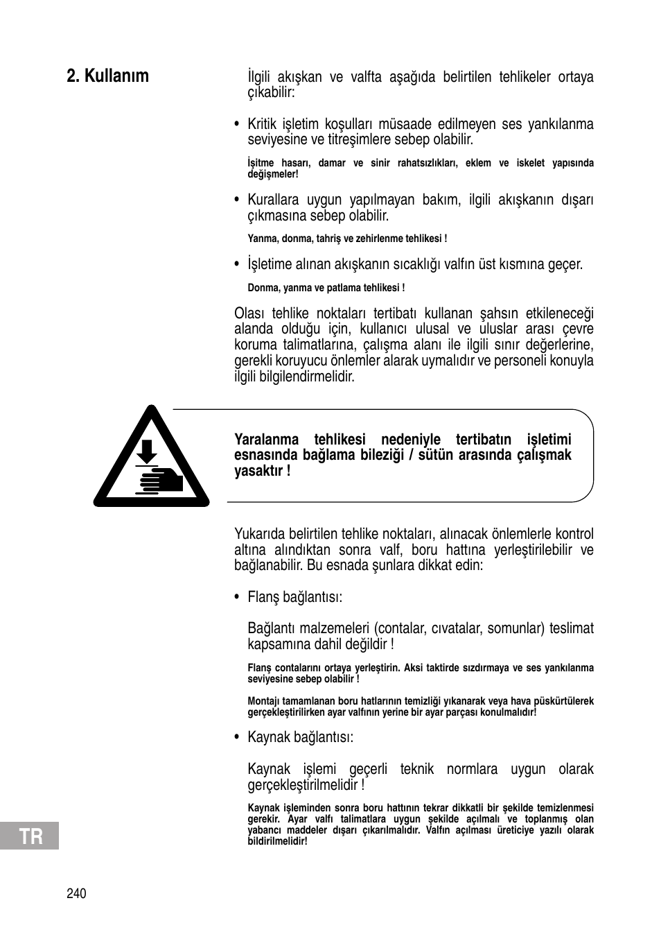 Kullanım | Flowserve IOM Control Valves User Manual | Page 240 / 248
