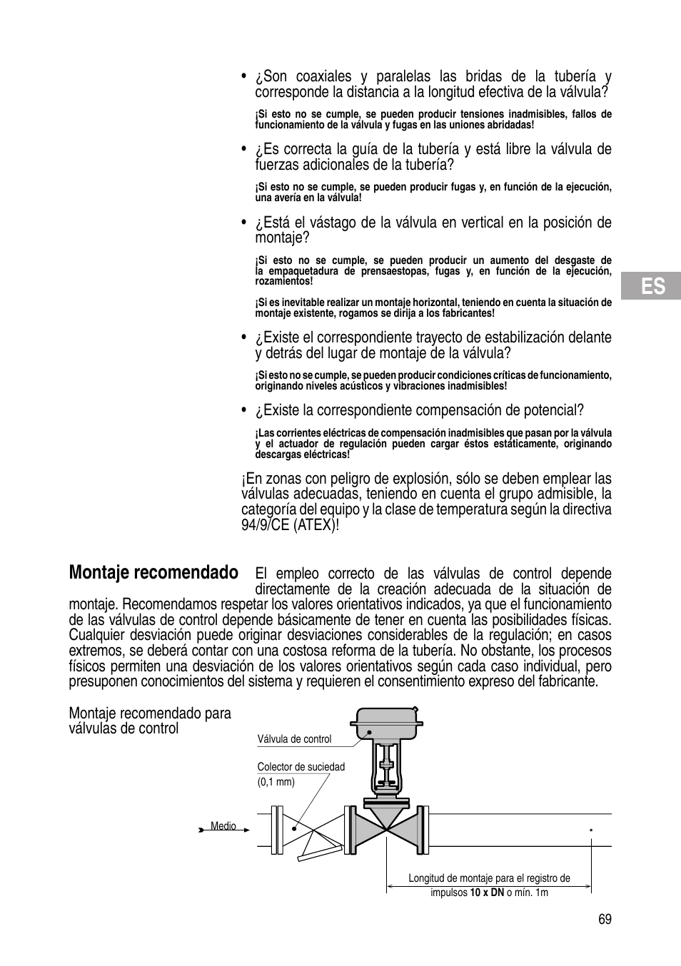 Montaje recomendado | Flowserve IOM Control Valves User Manual | Page 69 / 248