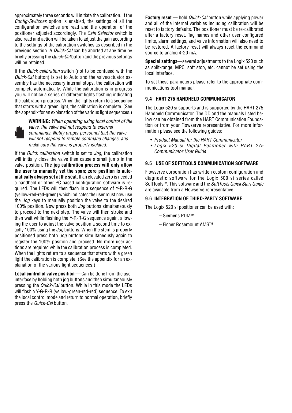 Flowserve 520si Digital Positioner User Manual | Page 10 / 16