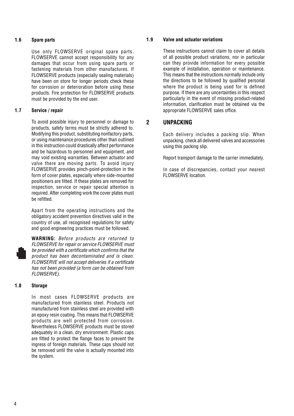 Flowserve 510si IOM Logix User Manual | Page 4 / 16