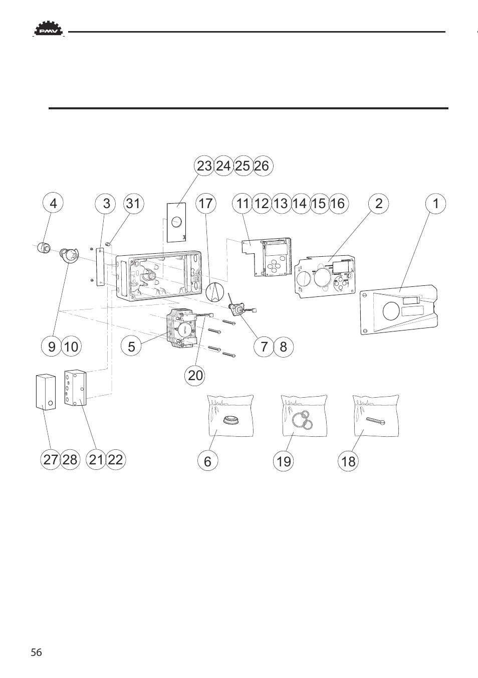 Flowserve PMV D3 Digital Positioner User Manual | Page 56 / 60