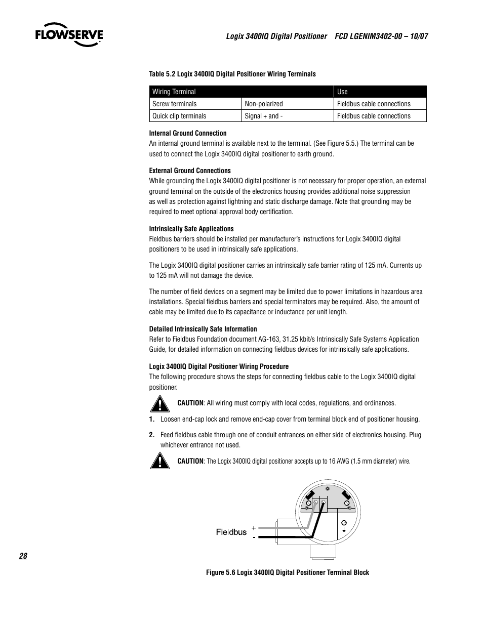 Flowserve 3400IQ Digital Positioner User Manual | Page 28 / 148