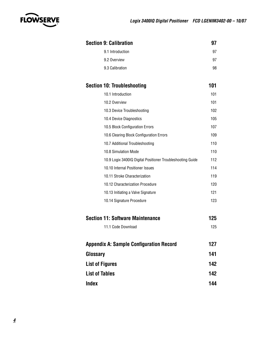 Flowserve 3400IQ Digital Positioner User Manual | Page 4 / 148