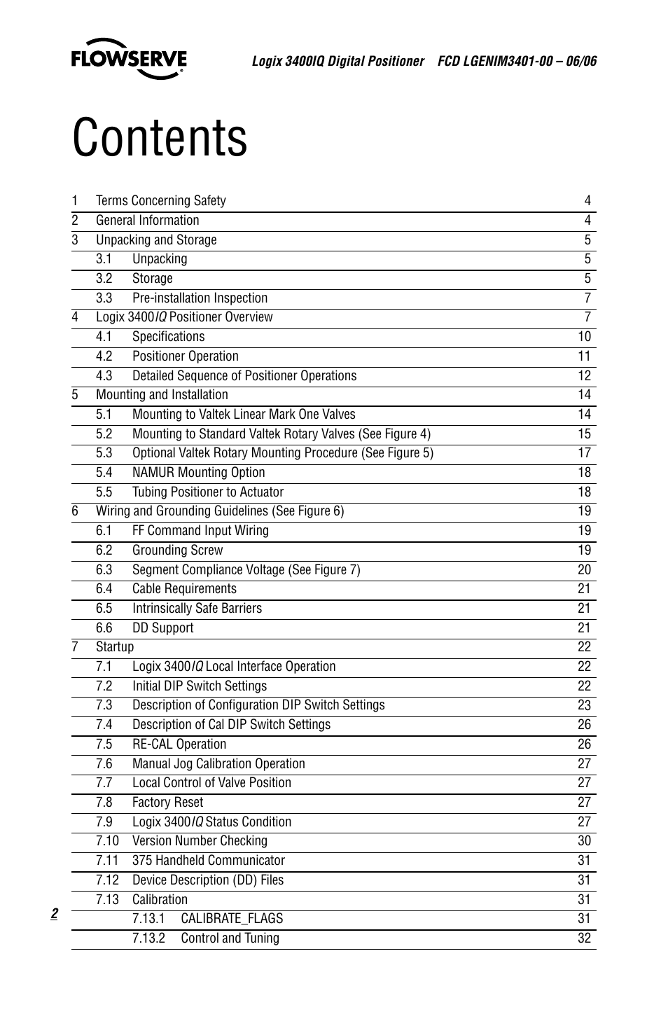 Flowserve 3400IQ Digital Positioner User Manual | Page 2 / 80