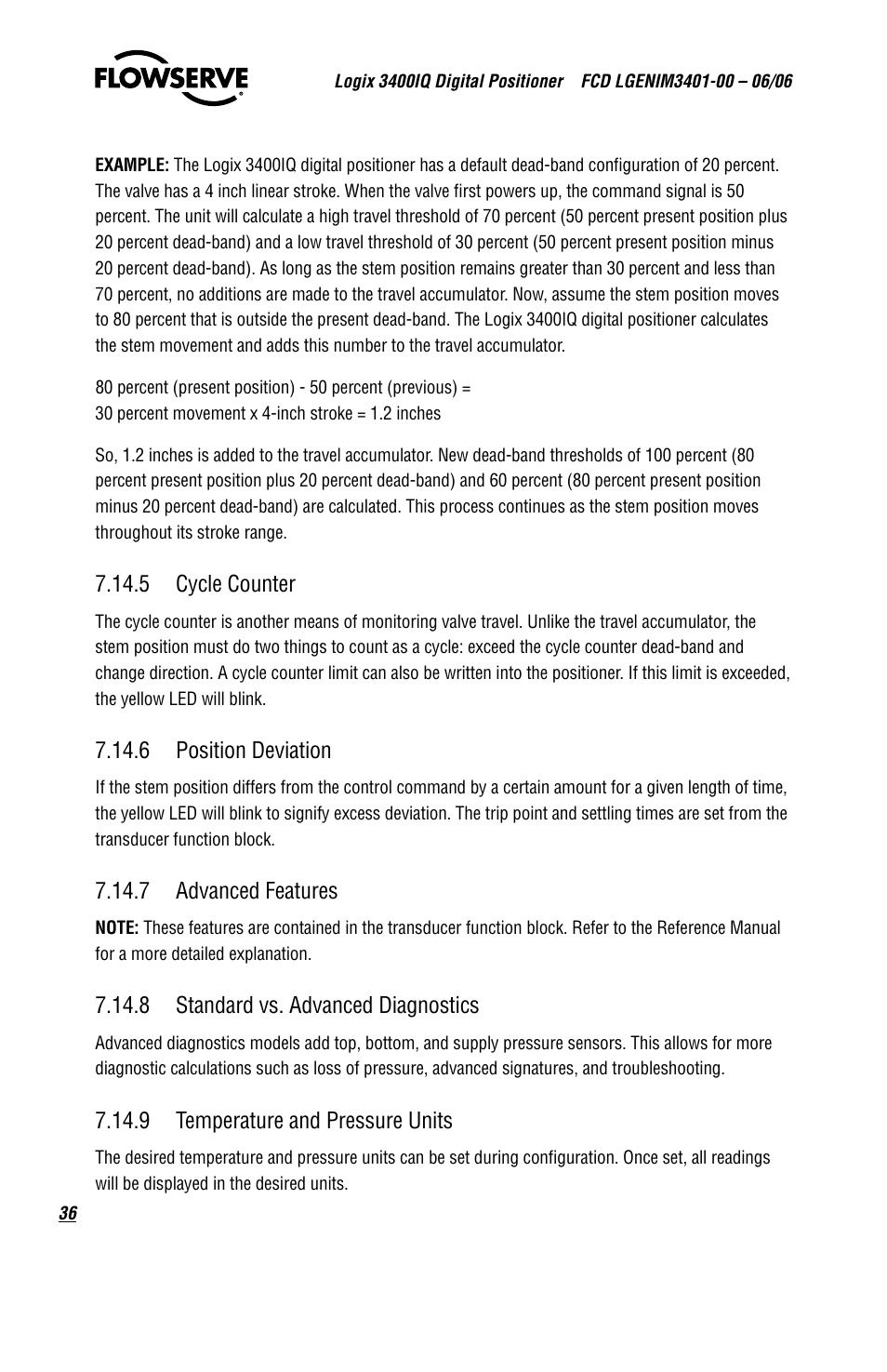 Flowserve 3400IQ Digital Positioner User Manual | Page 36 / 80