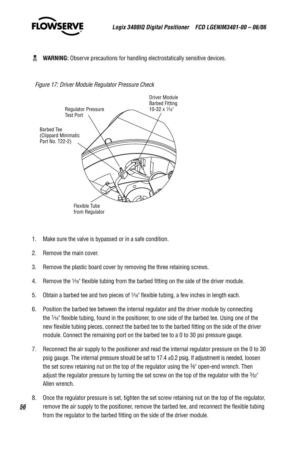 Flowserve 3400IQ Digital Positioner User Manual | Page 56 / 80