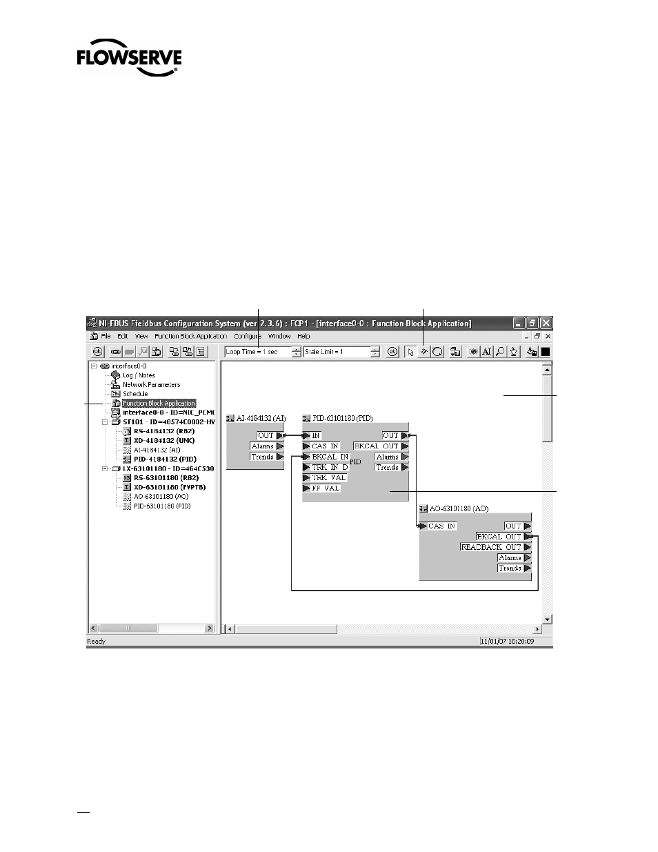 Configuring the ff network | Flowserve 3400IQ User Manual | Page 24 / 32