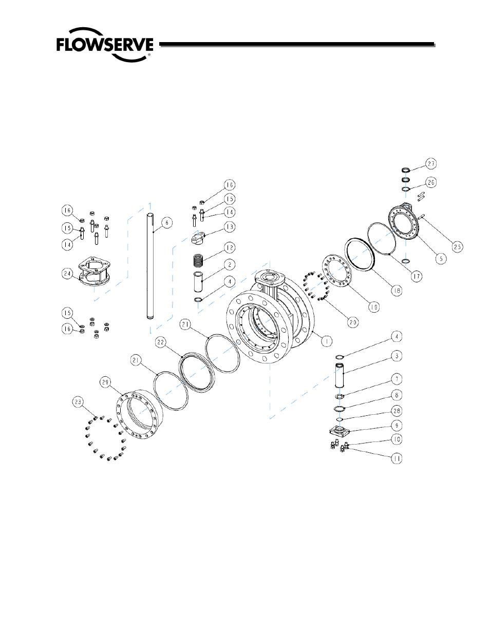 Flowserve TX2 Triple Offset High Performance Butterfly Valve IOM User Manual | Page 23 / 26