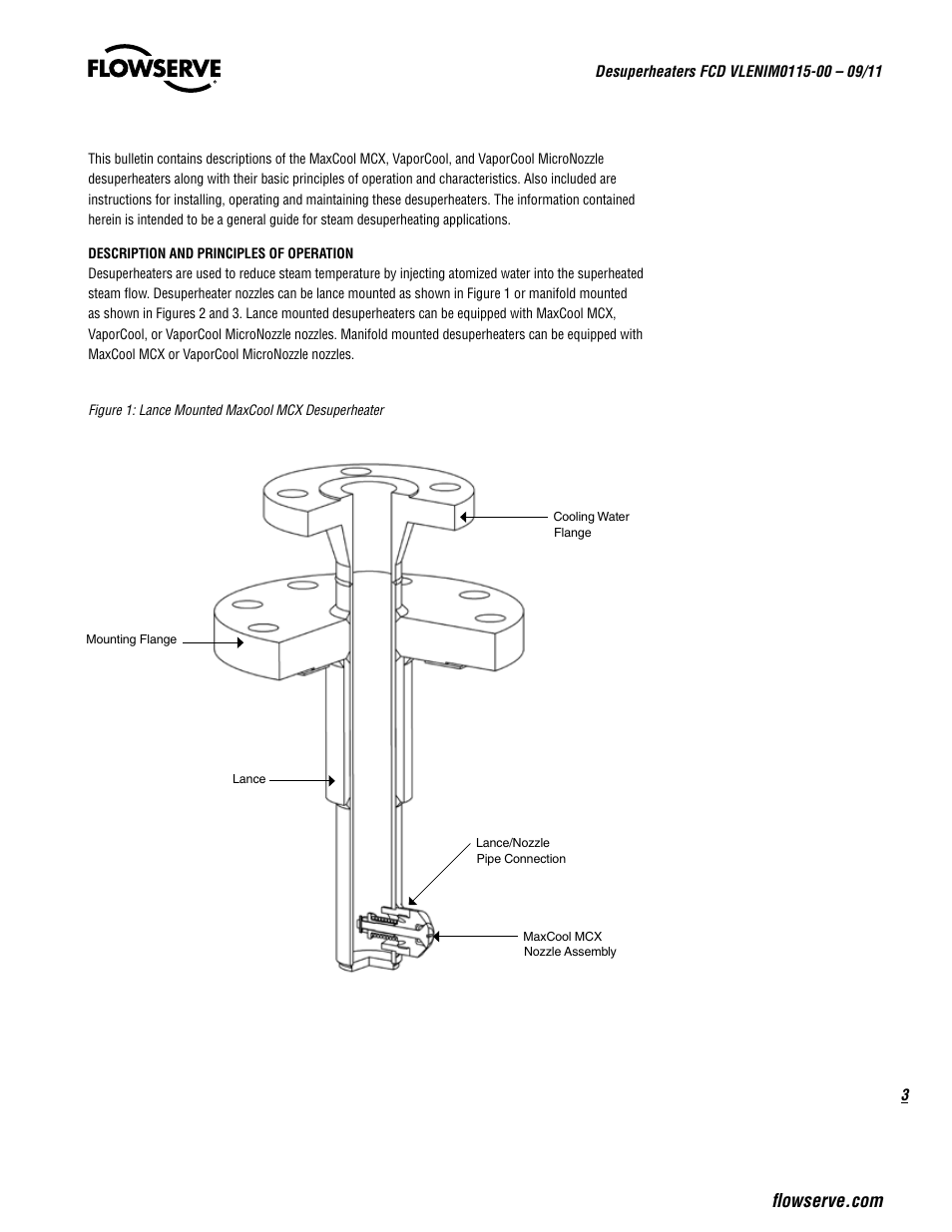 Flowserve Desuperheaters User Manual | Page 3 / 20