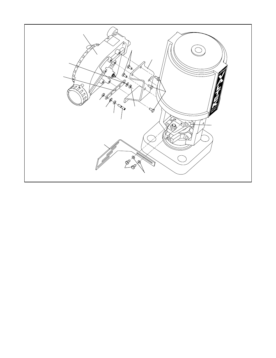 Standard rotary mounting procedure (see figure15), Orienting the take-off arm for final lock down, Figure 14: linear mark one control valve mounting | Flowserve Logix 1200e LGAIM0044 User Manual | Page 14 / 45